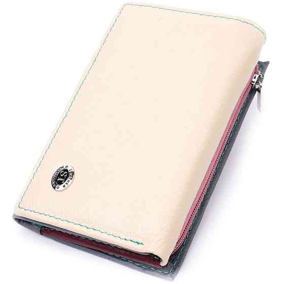 Надежный женский кошелек из качественной натуральной кожи ST Leather 19461 Разноцветный Киев