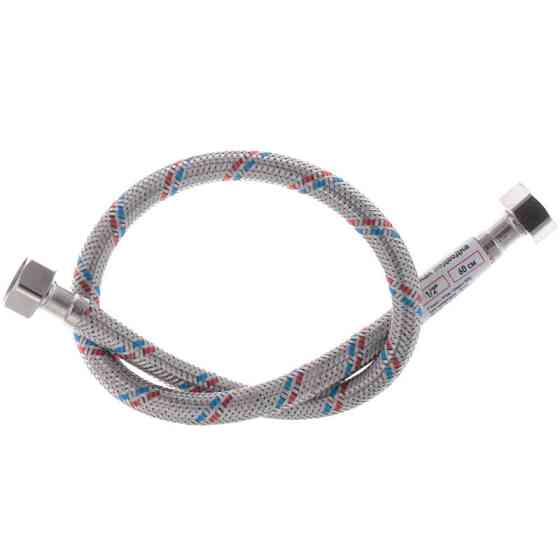 Гнучкий шланг для підключення води гайка 1/2'' - гайка 1/2'' (60 см) Zerix (ZX1552)   ( 24849 ) Харків