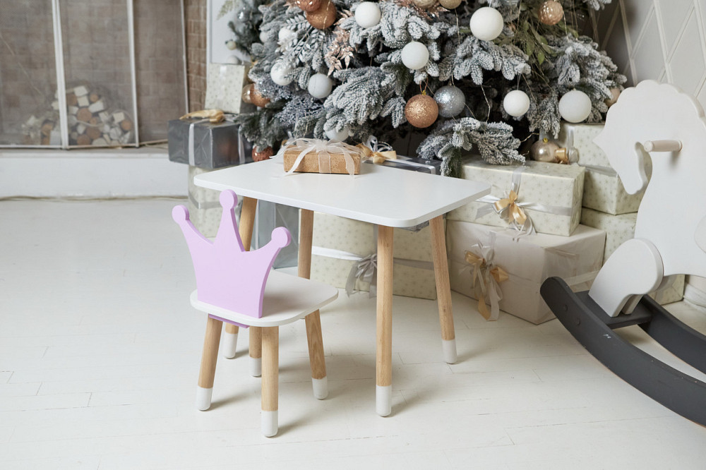 Дитячий фіолетовий стіл і стілець "Корона" Київ - фото 5