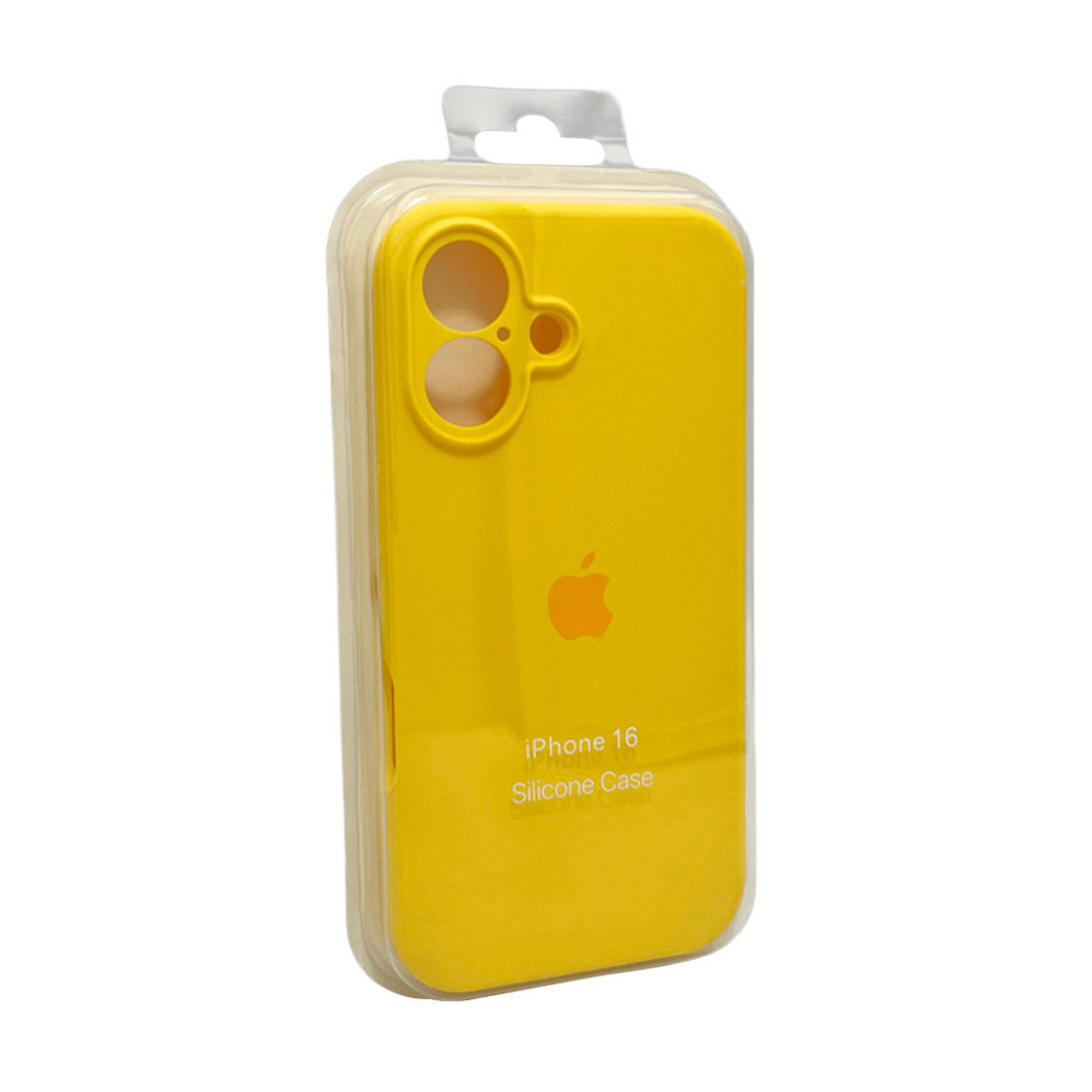 Чохол для смартфона Silicone Full Case AA Camera Protect for Apple iPhone 16 33,Canary Yellow Київ - фото 2