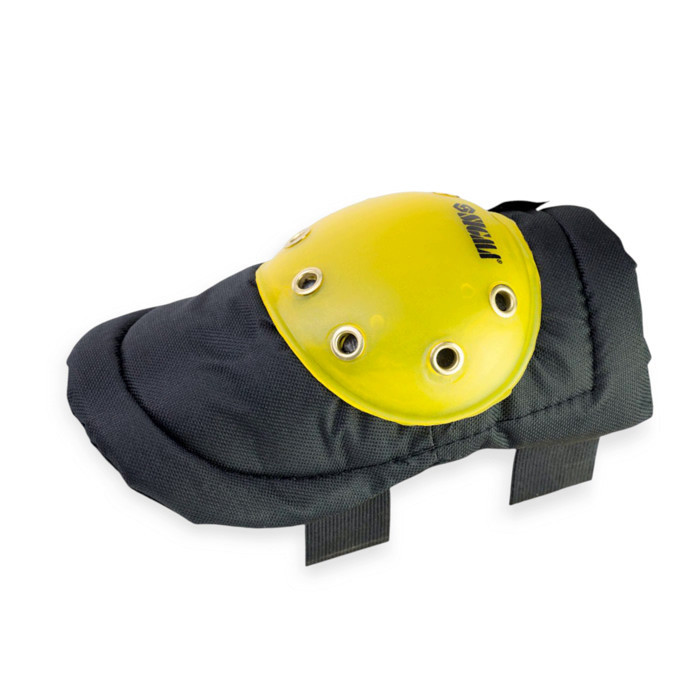 Наколінники поліестер, міцний пластик, м'які подушки, еластичні ремені, чорні Мукачево - фото 3