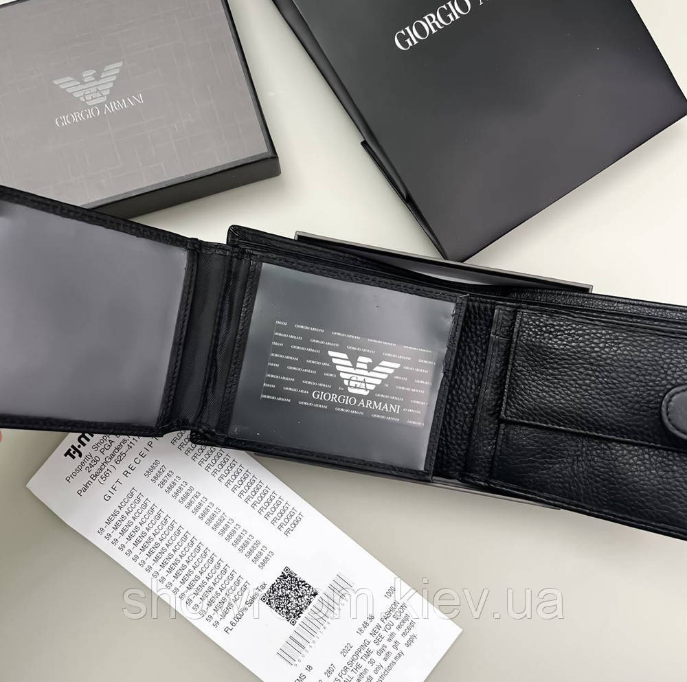 Чоловіче брендове портмоне з монетницею (2098) подарункова упаковка Київ - фото 4