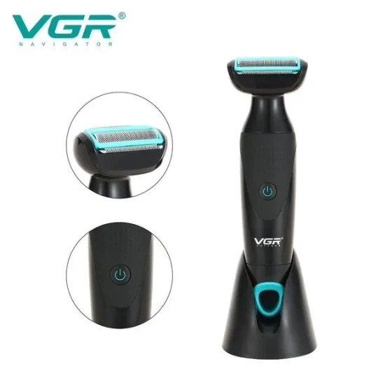 Електробритва VGR V-601 з водозахистом, USB-зарядкою, насадкою-бритвою та триммером для носа та вух. Одеса