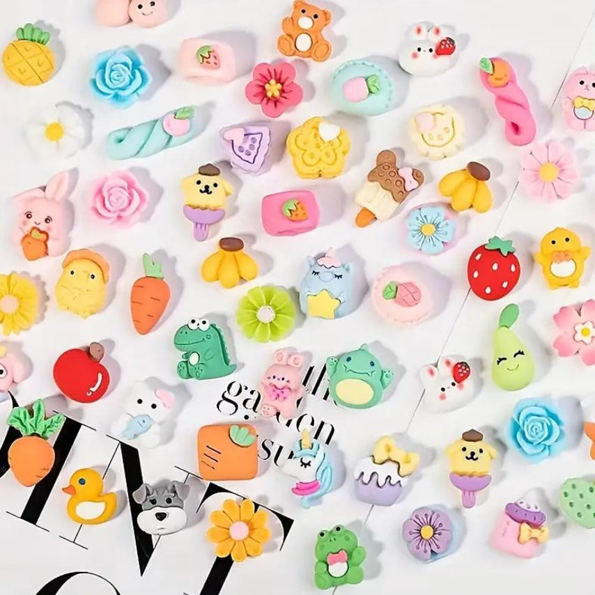 3D дитячі силіконові наклейки для термосів, мобільних телефонів, набір 20 шт. з мультяшними тваринам Київ - фото 1