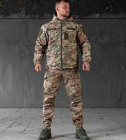 Зимний тактический мужской костюм Softshell (куртка и штаны) Мультикам XL Киев