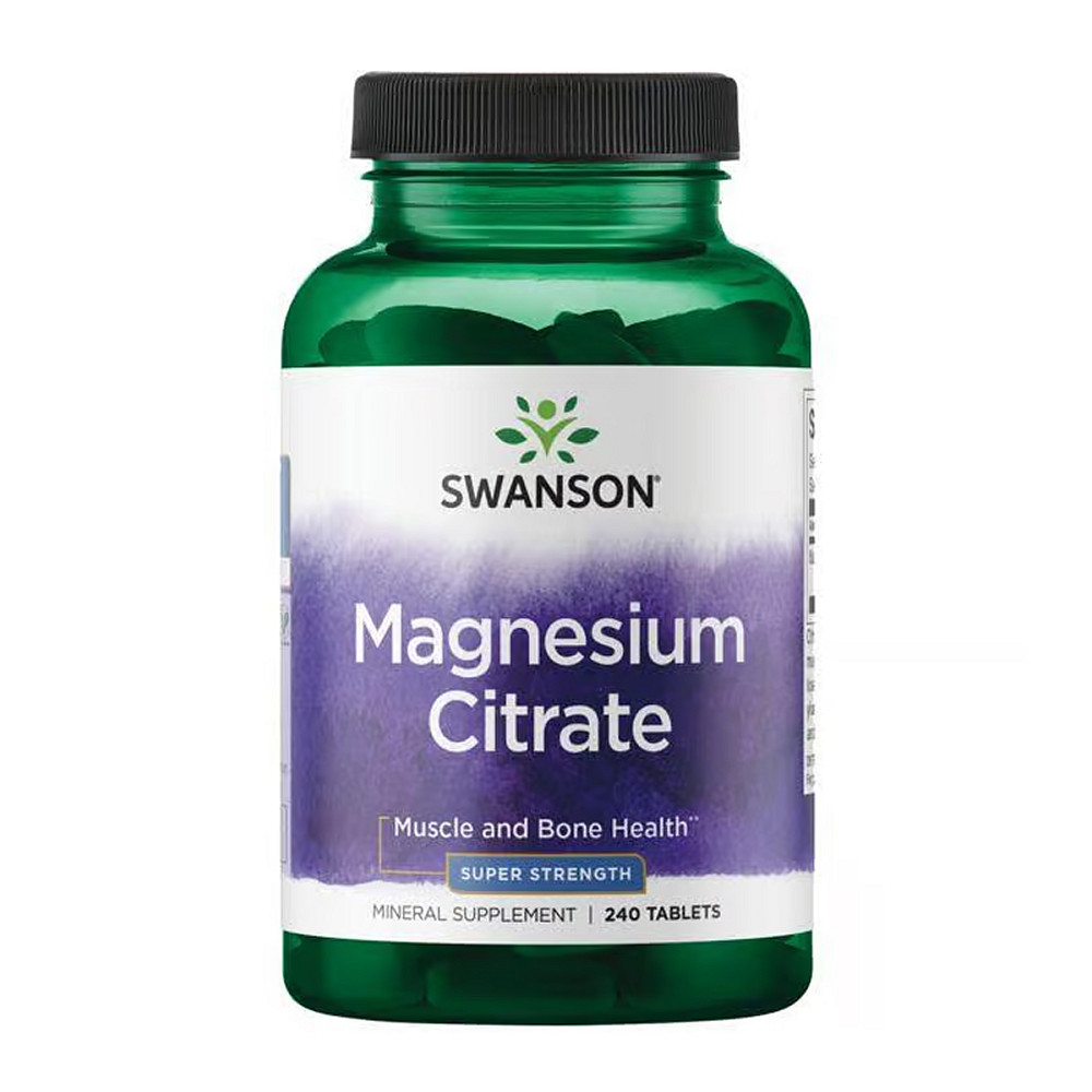 Магний цитрат Swanson Magnesium Citrate Super Strength - 240 tabs Луцк - изображение 1