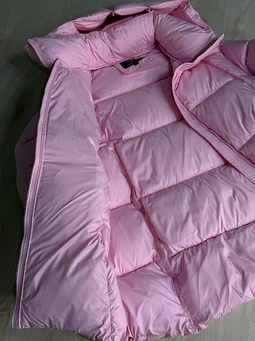 Куртка женская Lady Yep 10036 парка пуфер оверсайз с капюшоном розовая, розовый, 42 Киев - изображение 3