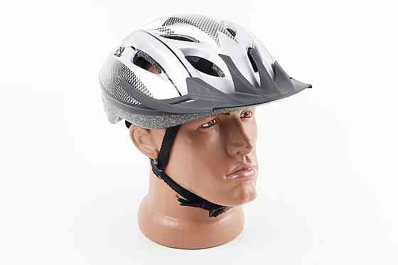 Шолом велосипедний M (54-57 см) знімний козирок, 12 вент. отворів, сірий MJ-004 Київ