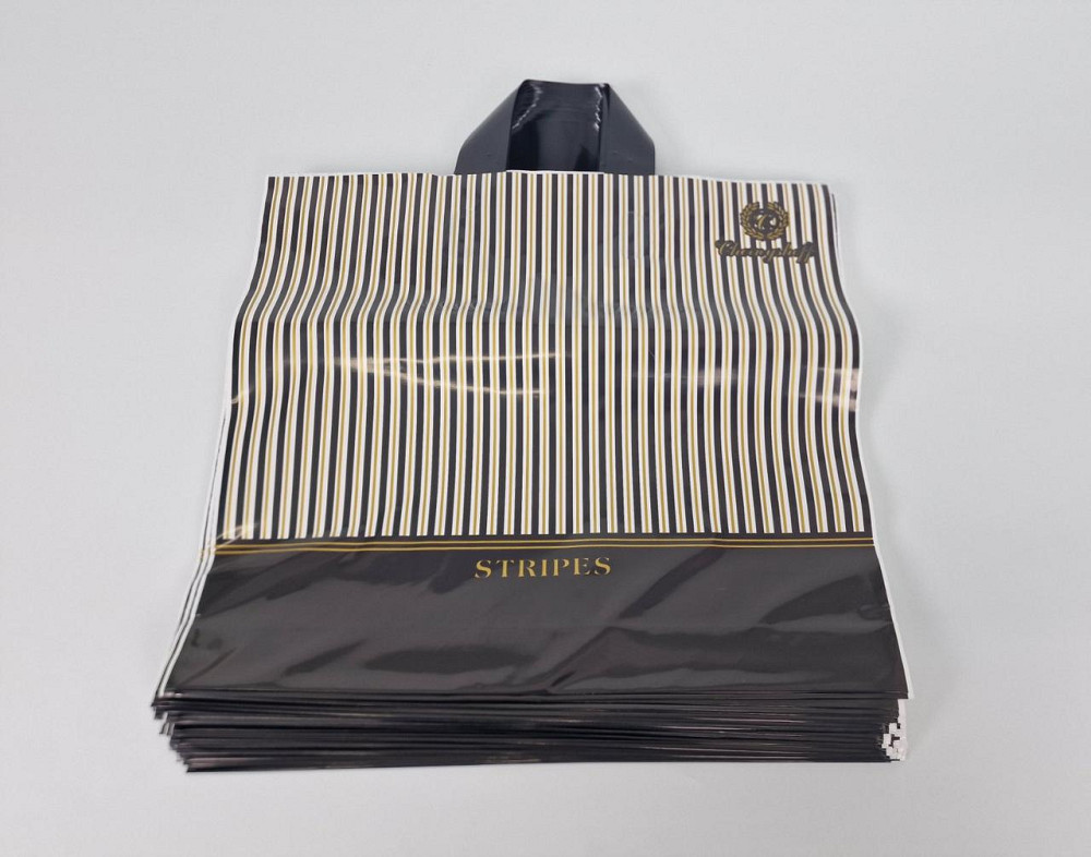 Пакет із петльовою ручкою (38 *34) "Смуга "Ранпако (25 шт.) Харків - фото 1