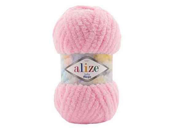 Пряжа Softy Mega 185 5шт/уп розовый 100% микрополиэстер 100г 70м ТМ Alize Киев