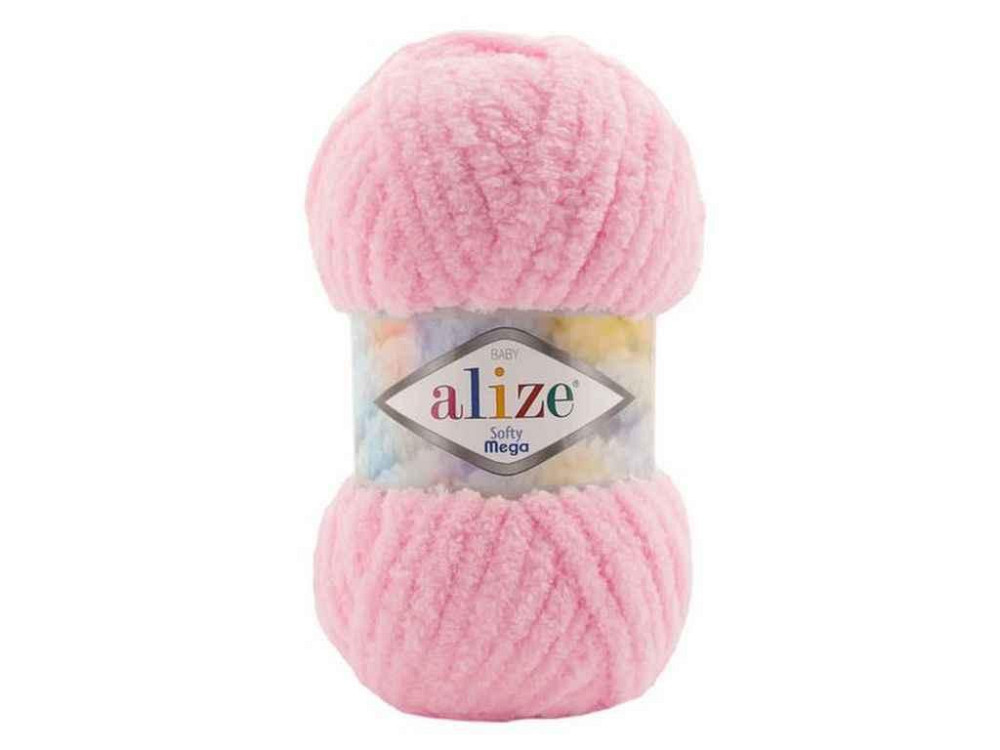 Пряжа Softy Mega 185 5шт/уп розовый 100% микрополиэстер 100г 70м ТМ Alize Киев - изображение 1