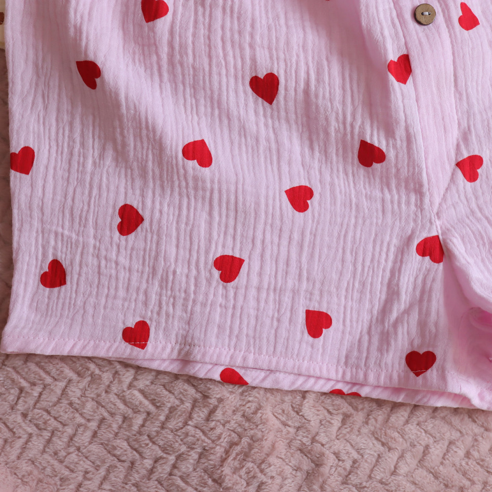 Муслінові чоловічі труси-шорти рожеві з червоними сердечками Кам'янець-Подільський - фото 6