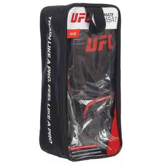 Перчатки боксерские UFC Myau Thai Style UHK-75125 размер 10 унций черный Перчатки для бокса и единоборств Киев