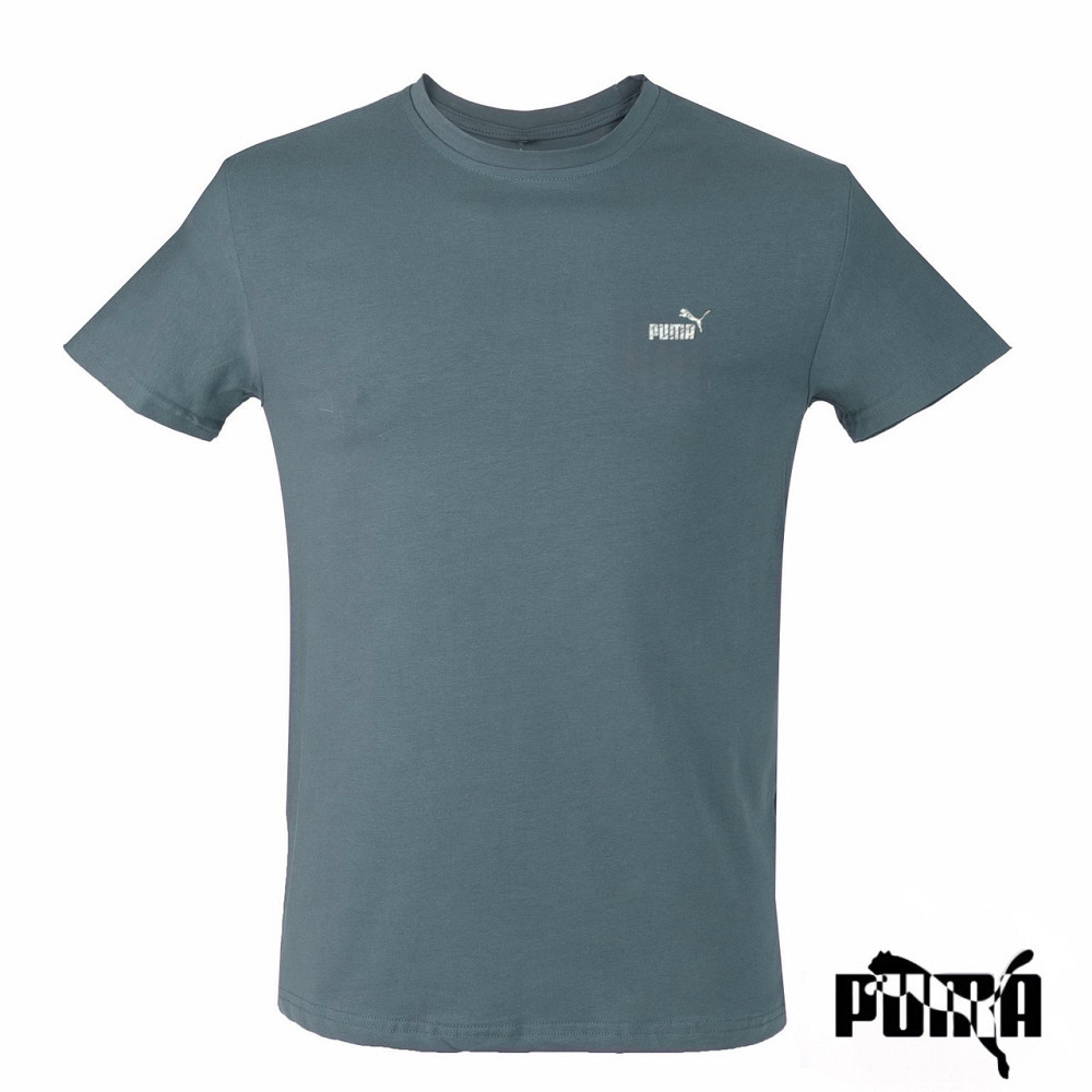 Мужская однотонная трикотажная футболка Puma 48 Киев - изображение 1