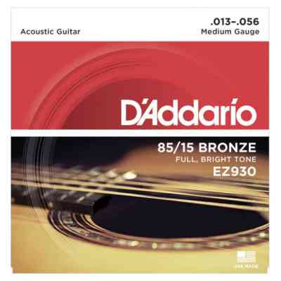 Струны для гитары D'Addario 85/15 Bronze Medium (13-56) (EZ930) Винница