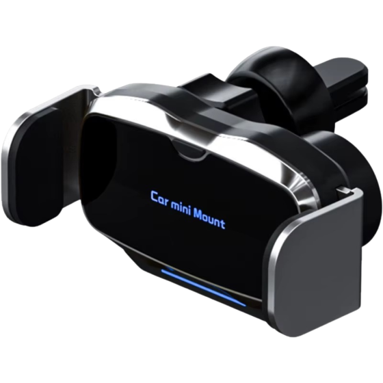 Держатель для телефона,автомобильный с беспроводной зарядкой 5W в машину с поворотом на 360 градусов,серебристый Каменец-Подольский