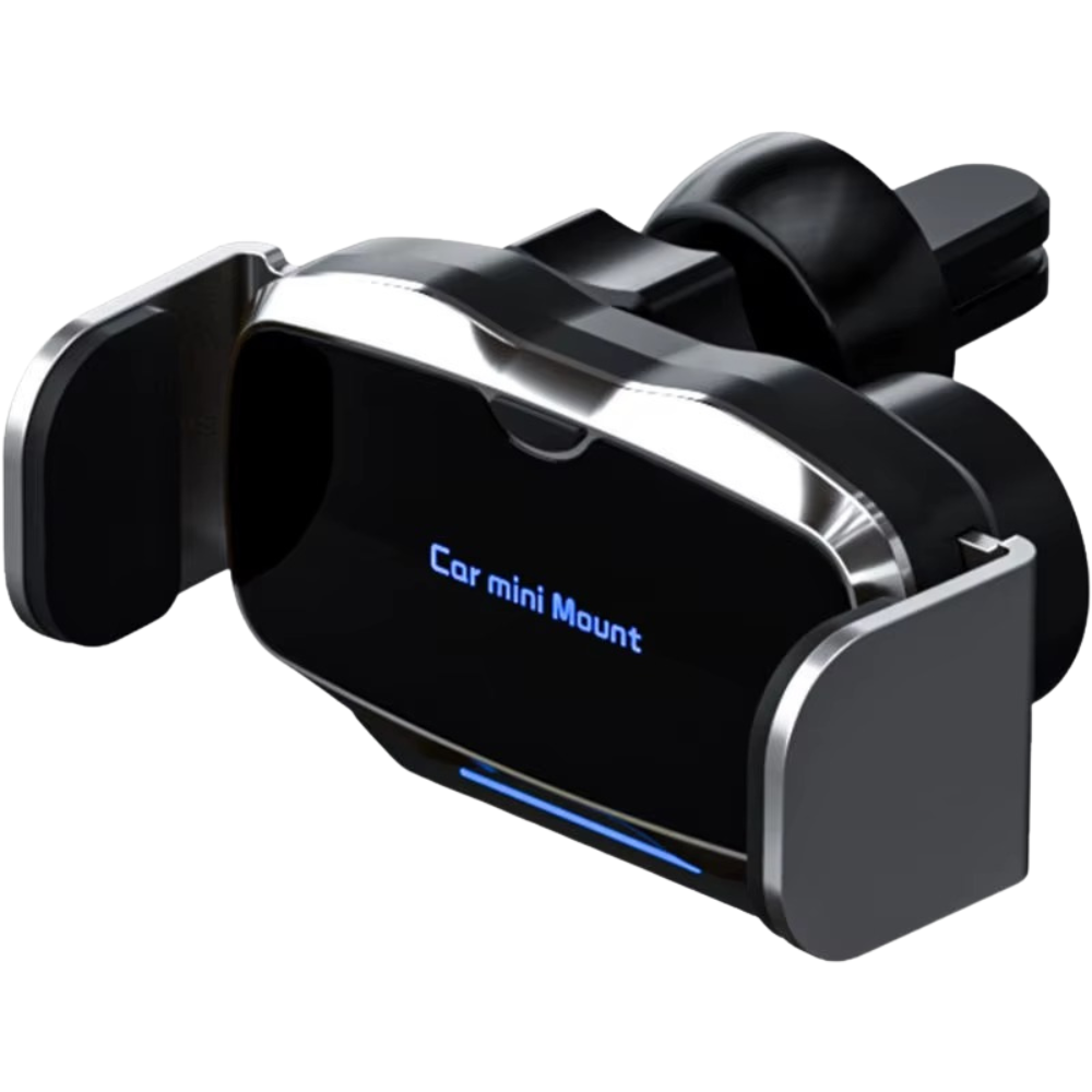 Держатель для телефона,автомобильный с беспроводной зарядкой 5W в машину с поворотом на 360 градусов,серебристый Каменец-Подольский - изображение 2