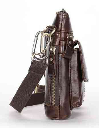 Сумка через плече чоловіча Коричнева (Vintage) Київ