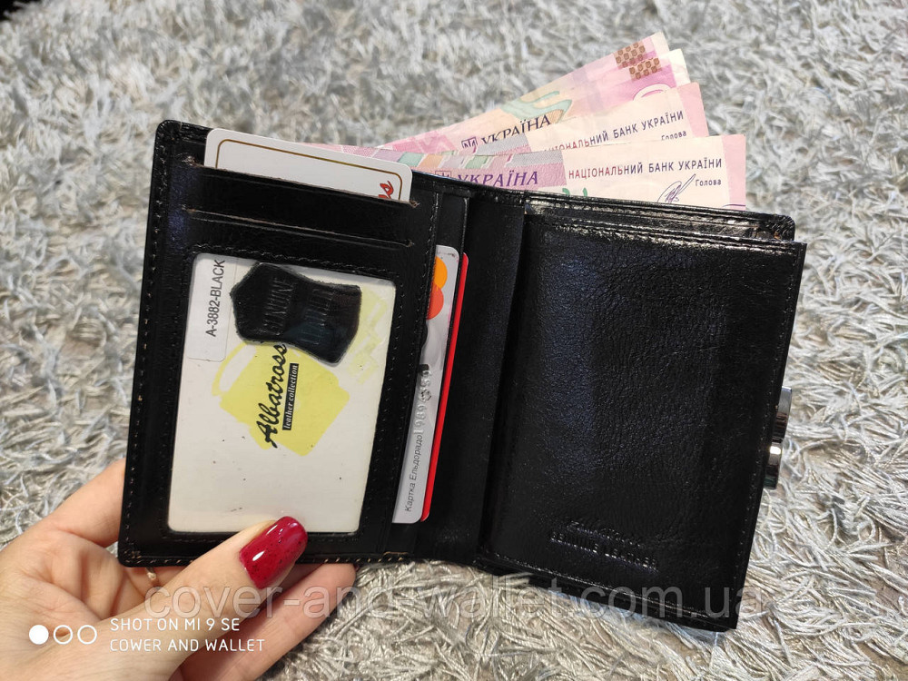 Компактний шкіряний жіночий гаманець із монетницею Albatross Київ - фото 3