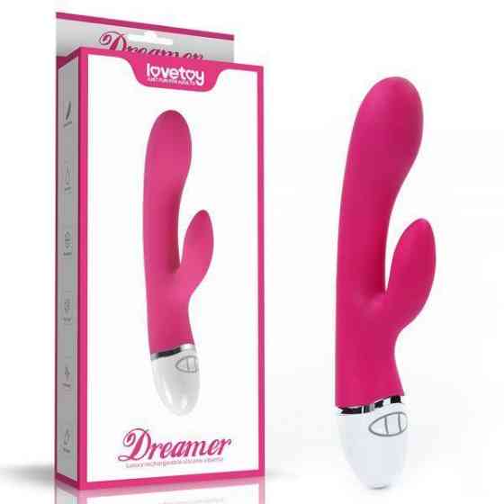 Вибромассажер с клиторальным стимулятором Rabbit Vibrator Rechargeable Sex Aura Киев