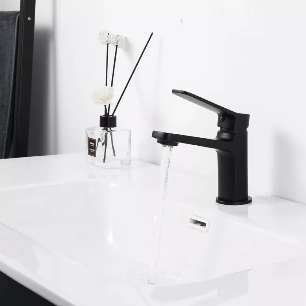 Смеситель для умывальника Frap F1062 черный Киев - изображение 3