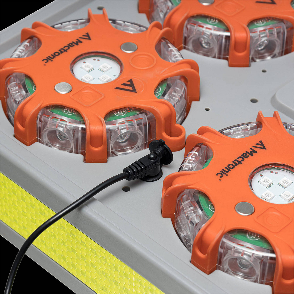 Комплект фонарей профессиональных Mactronic X-Flare (30 Lm) Red/Blue/Amber Recharg 12/220V (PSD0112) Вінниця - фото 4