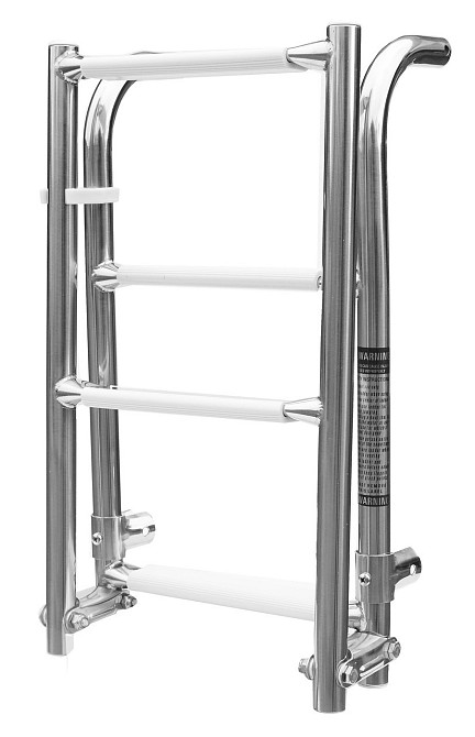 Лестница 2+2 Складная Нерж для лодок катеров бассейнов Ш 950 мм Д 250 мм Киев - изображение 1