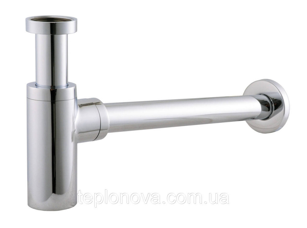 Сифон для раковин цилиндрический Globus Lux GSB-32-125-00 1 1/4 ″, хром, латунь Черновцы - изображение 2