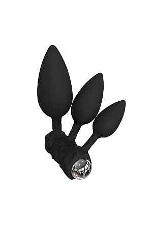 Набір анальних вібропробок Bathmate Anal Training Plugs VIBE, діаметр 2,5 см - 3,1см - 3,8см Sex Aura Київ