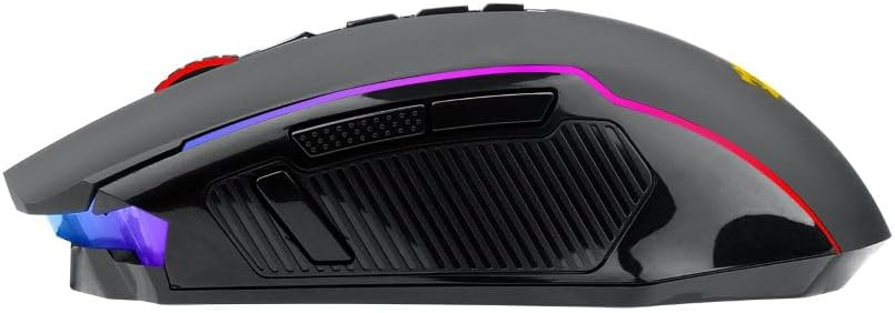 Игровая мышь Redragon M914-RGB NIX Black, 3 режима подключения, до 10000 DPI, RGB, 9 кнопок, аккумулятор 700 мА·ч Киев - изображение 6