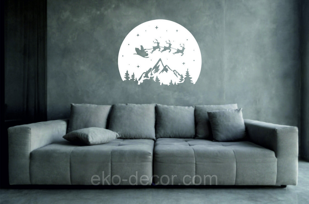 Декоративное настенное Панно «Новый год», Декор на стену 50*39 см, Белый Киев - изображение 4