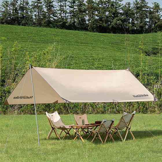Тент для кемпінгу Naturehike Girder NH20TM006, 150D, 300*438 см, золотий (з двома стійками) Київ