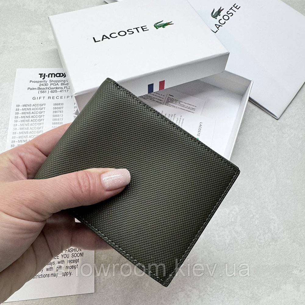 Чоловіче портмоне Lacoste (1716) подарункова упаковка Київ - фото 4