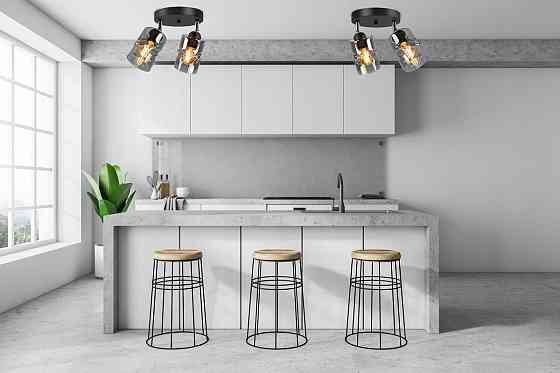 SIRIUS Люстра декоративна Sirius S4944-2 BK+SM з поворотнім механізмом Київ