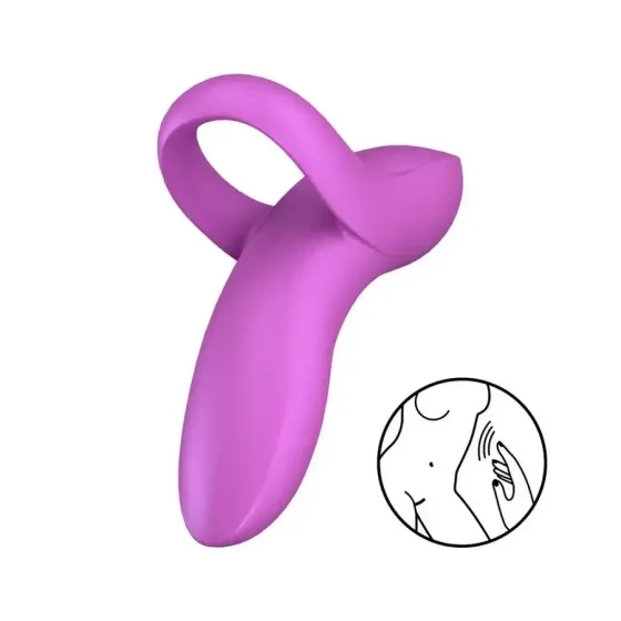 Вибратор на палец Satisfyer Bold Lover Dark Pink, гибкий Львов