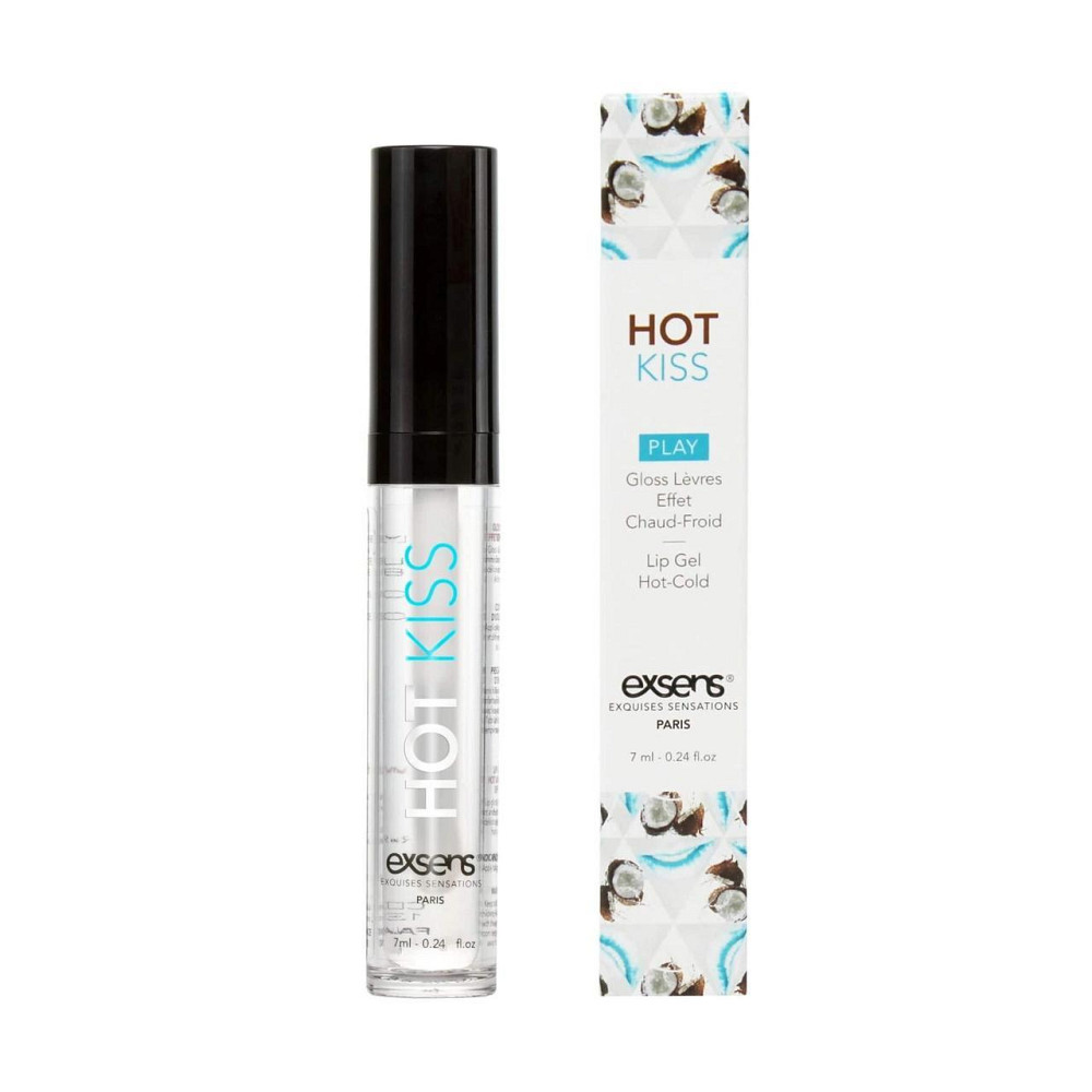 Стимулювальний блиск для губ EXSENS Coconut Hot Kiss 7 мл, зігріває та охолоджує Sex Aura Київ - фото 1