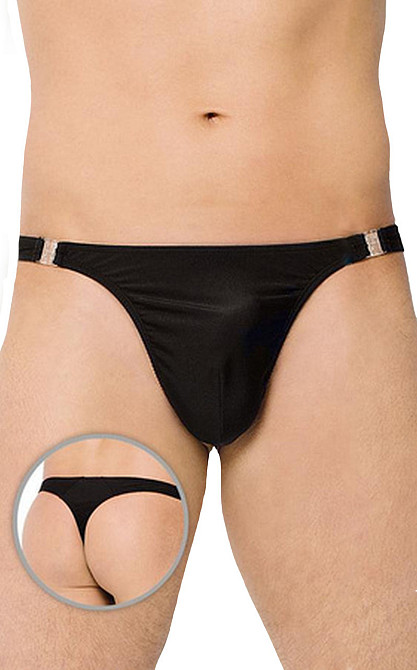 Еротичні чоловічі стрінги Thong 4432 - black XL Sex Aura Київ - фото 1
