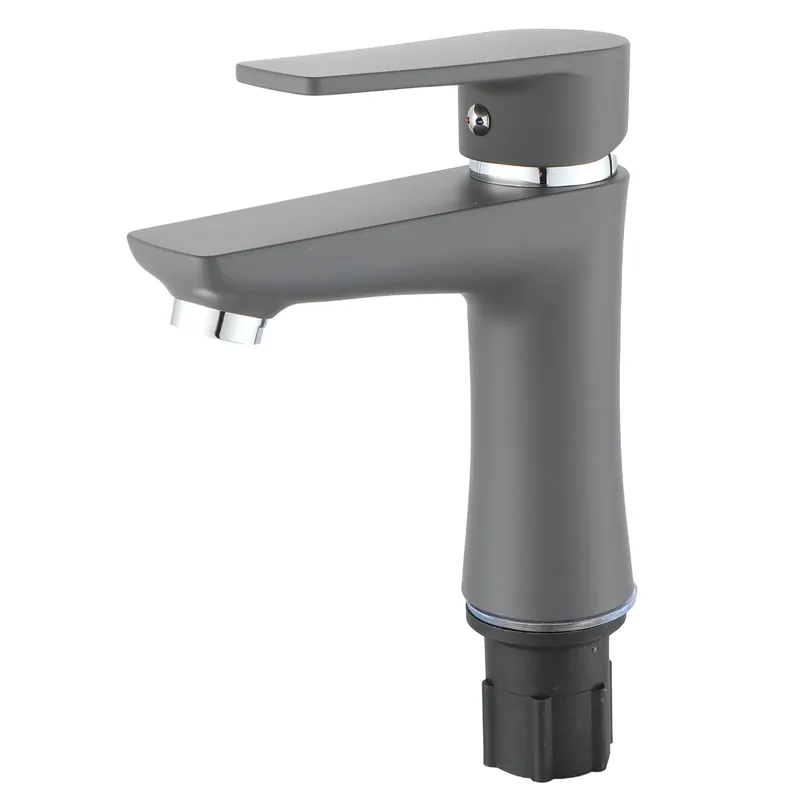 Смеситель для умывальника Plamix Oscar-001 Graphite (без шлангов) (Цвет графит) (PM6097) Черновцы - изображение 1