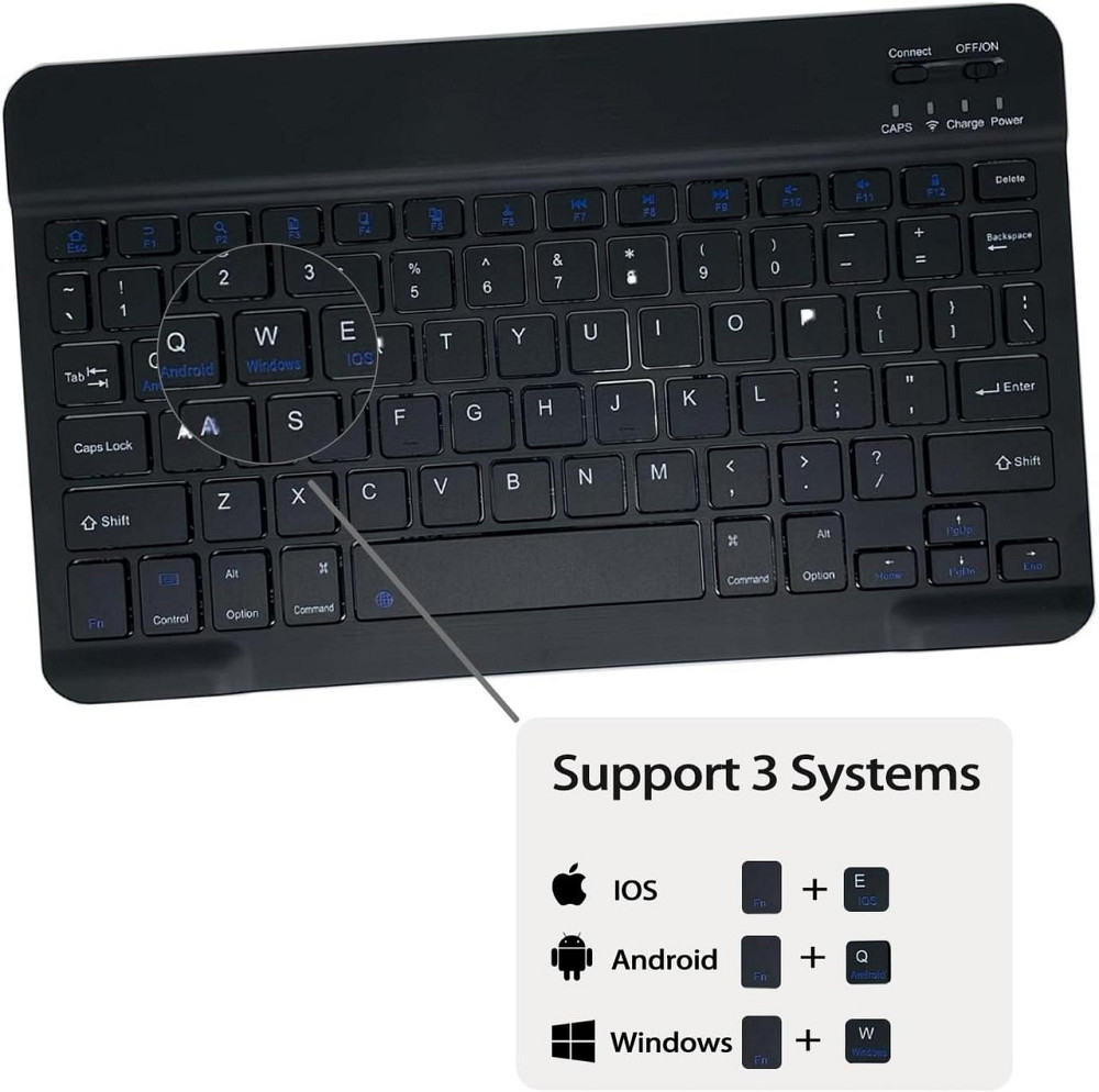 Чехол клавиатура leleyo для Amazon Fire Max 11 11 дюймов с магнитной съемной клавиатурой Днепр - изображение 5