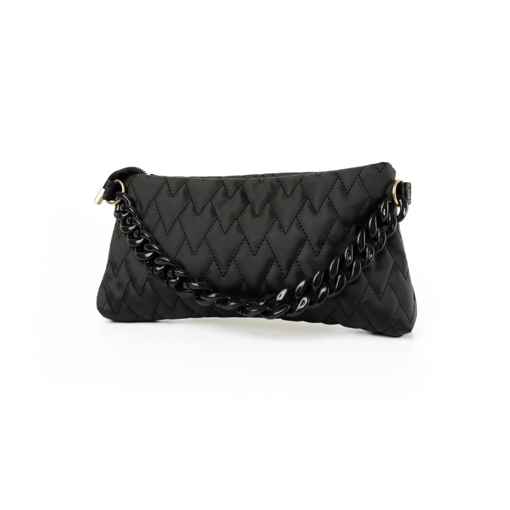 Сумка женская стильная, качественная красивая стеганая сумочка с ручкой-цепочкой, женский клатч, Черный Каменец-Подольский - изображение 3