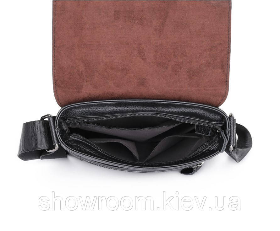Чоловіча шкіряна сумка з клапаном Leather Collection (5062) Київ - фото 2