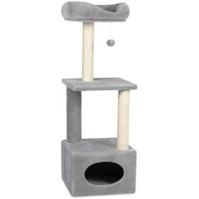Дряпка (когтеточка) для котов Природа Д 23 36х36х115 см серая (4823082429615) Винница