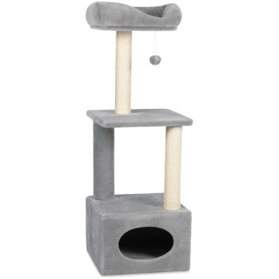 Дряпка (когтеточка) для котов Природа Д 23 36х36х115 см серая (4823082429615) Винница - изображение 1