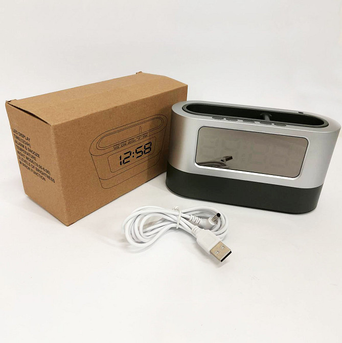 Настільний годинник з підсвічуванням 038, Стильний настільний годинник зі світловим табло TA-55 Львів - фото 4