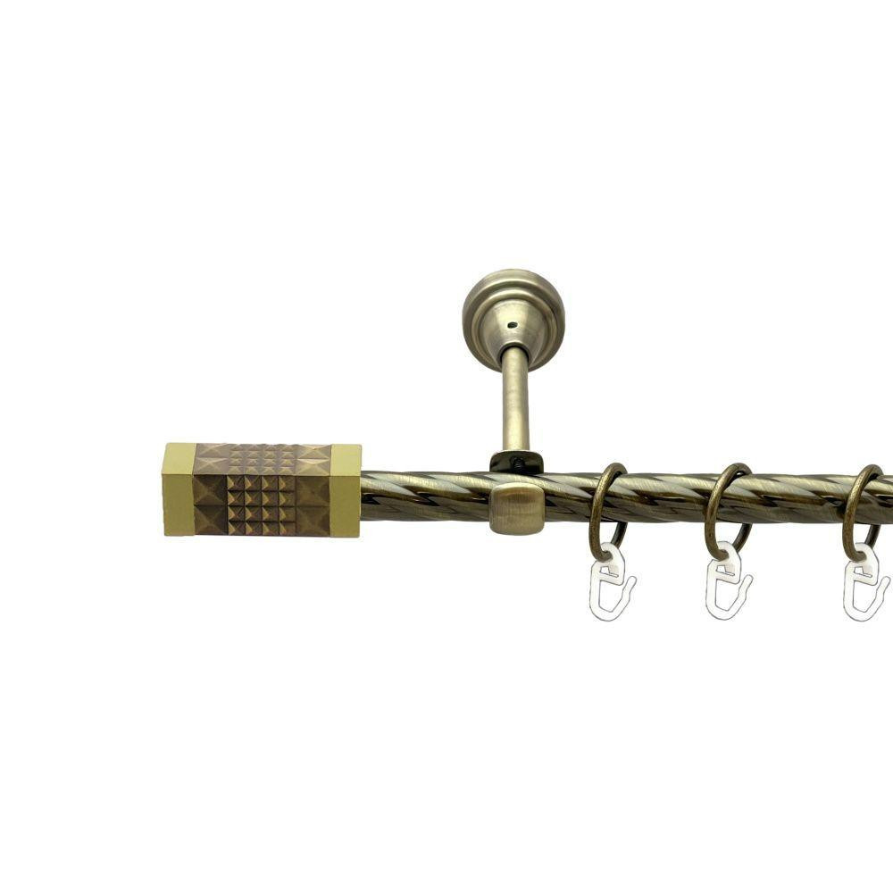 Карниз Orvit Рубікела металевий однорядний відкритий скручена труба кільце металеве Антик 16 мм 300 см (00-00022368) Львів - фото 1