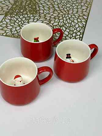 Кухоль керамічний новорічний Olens "Сюрприз-сніговик" 350 мл 102-1022 Київ