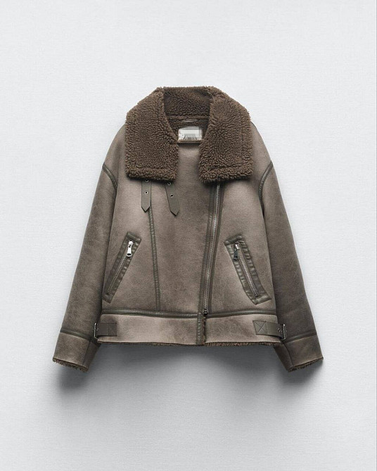 Дубленка женская на змейке S Харьков - изображение 4