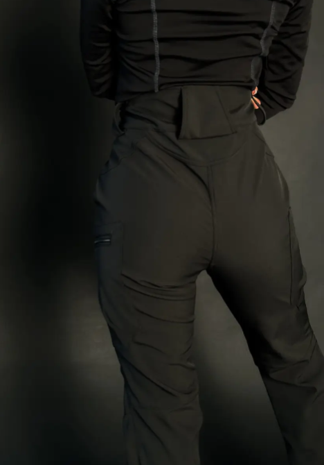 Жіночі тактичні штани Softshell на флісі 48, Чорний Запоріжжя - фото 7