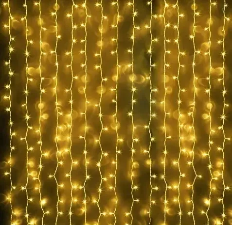 Светодиодная гирлянда штора Водопад 360 led 3х2.6м  Золотой свет 7273 Одесса - изображение 4