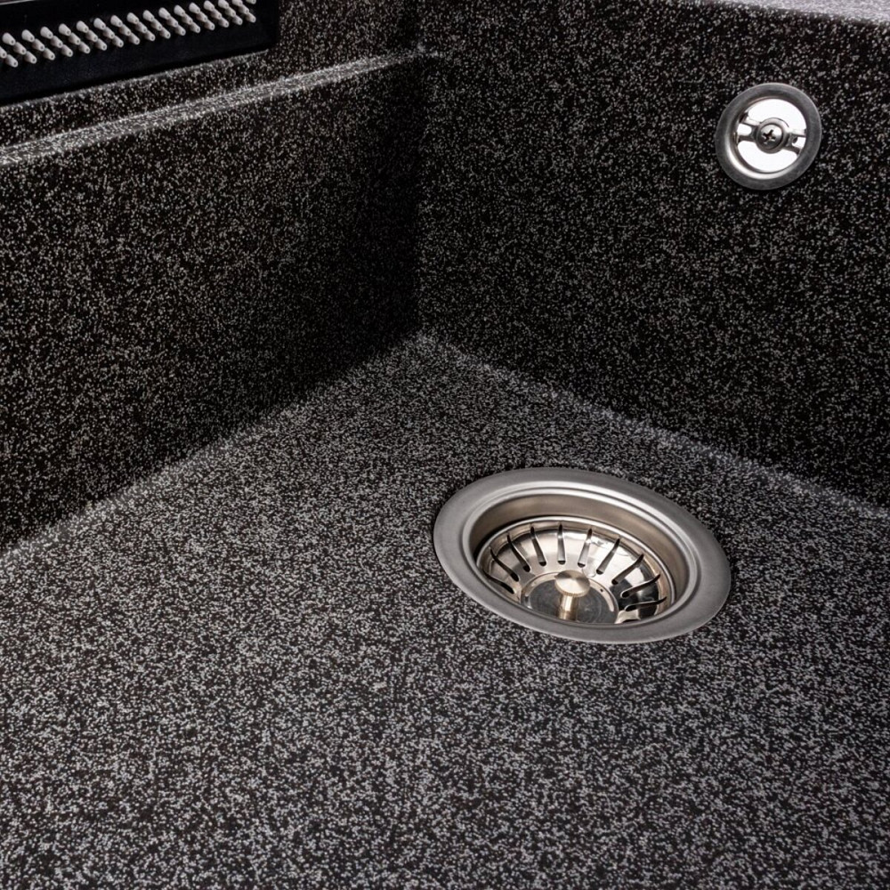 VALESO Гранітна мийка VALESO ATRUM 7950 матова Графіт Коломыя - изображение 8